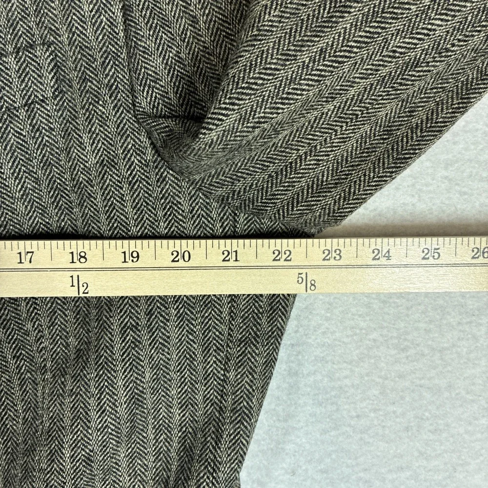 Banana Republic Men's Brown Herringbone Wool Blazer Tailored Fit 2-Button 46L